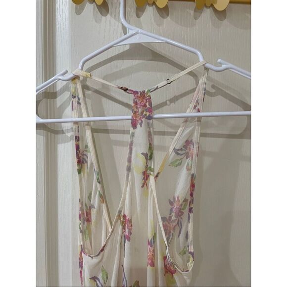 Free People Ruffle trim floral maxi dress size small - Picture 11 of 11